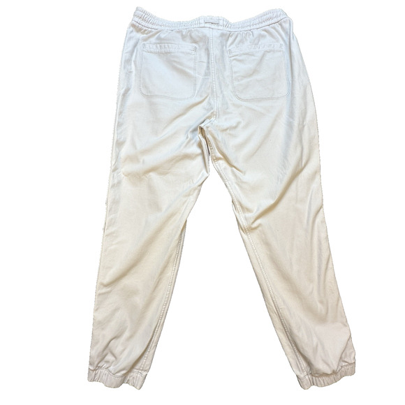 Athleta Farallon Jogger Sz 16 Cream Off White Cotton UPF Breathable‎ Athleisure - Picture 2 of 7
